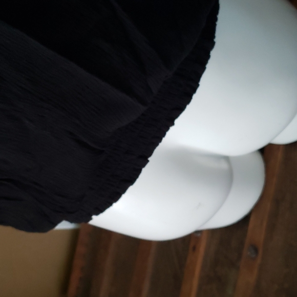 NWT Maurice's Black Gauze Square Neck Elastic Waist Blouse (0648) 💥 - Picture 5 of 6